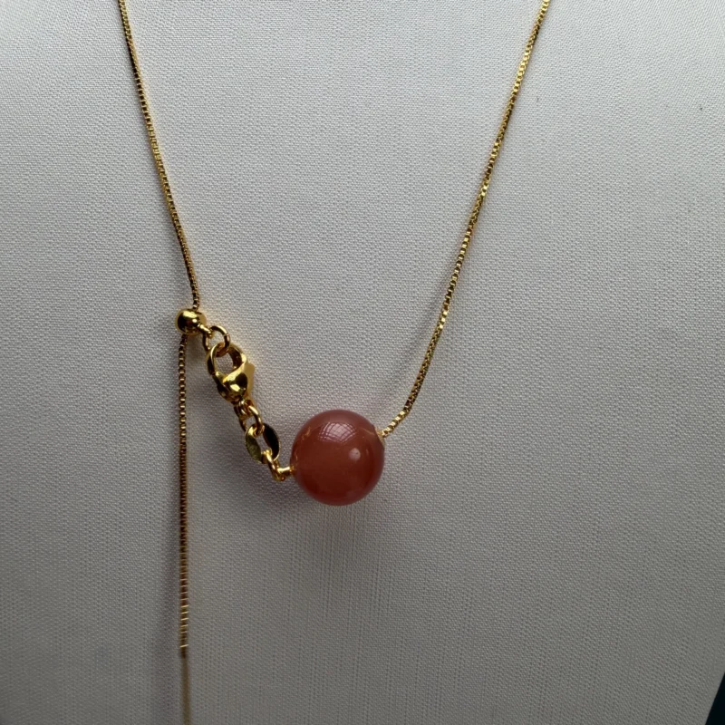 O1CN013i7Grs2FOWDnRExs5crop043930243024_3085518870.webp 【胡可推荐】红桥 九口料冰飘南红路路通新中式国风单颗吊坠项链