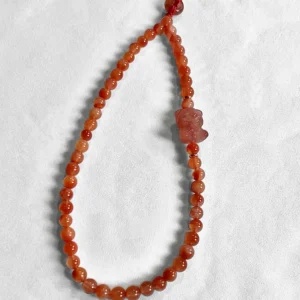 Hu Ke's Recommendation: Hongqiao Nine-Material Ice-Floating South Red New Chinese Style National Trend Mobile Phone Chain Little Bear Cute Daily