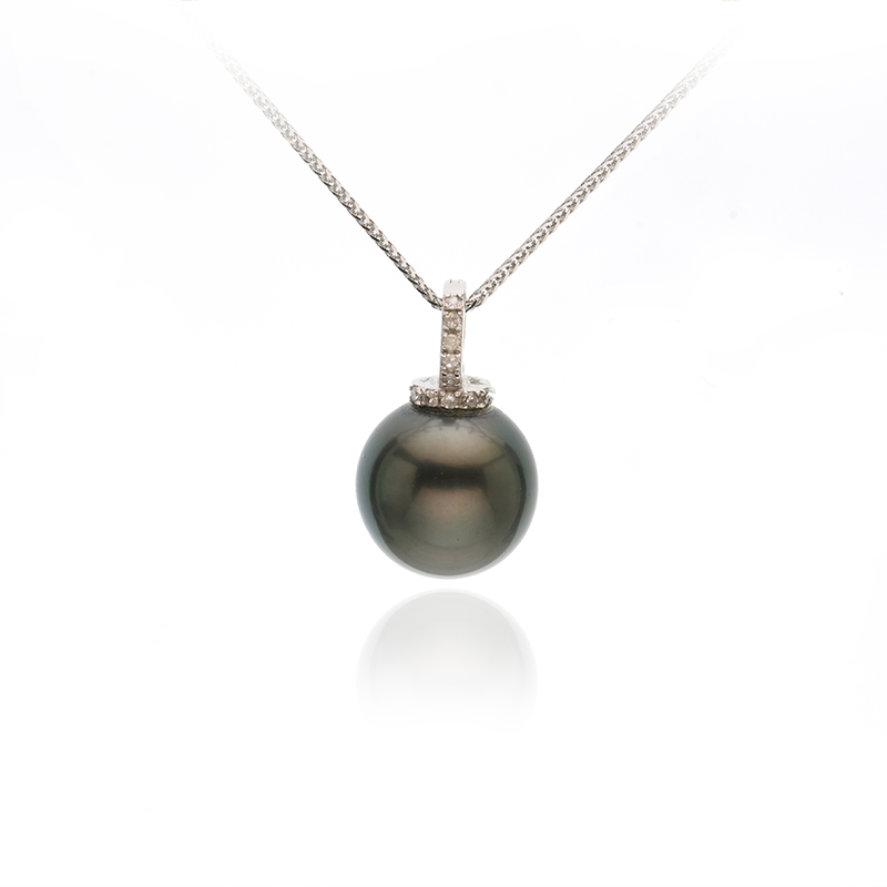 【Hu Ke's Recommendation】Hongqiao Pearl - Sea of Tahiti 11.5-12.5mm Pearl Pendant with Nipple Clasp