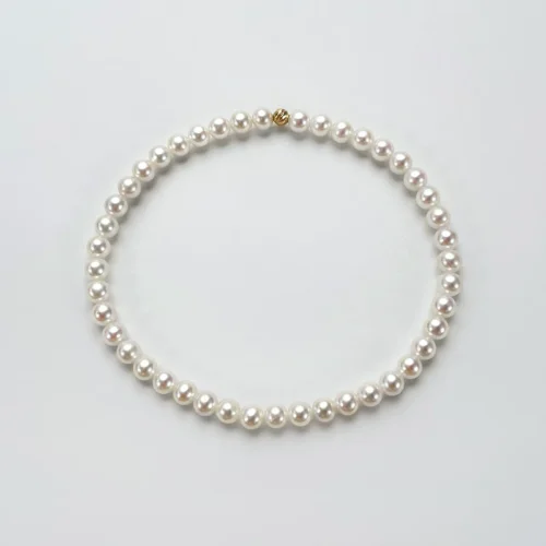 O1CN01mRlhb62FOWBxUa5Oy_4611686018427381782-0-item_pic.webp 红桥珍珠 淡水AK4-5mm小米小金豆弹力绳手链18K金