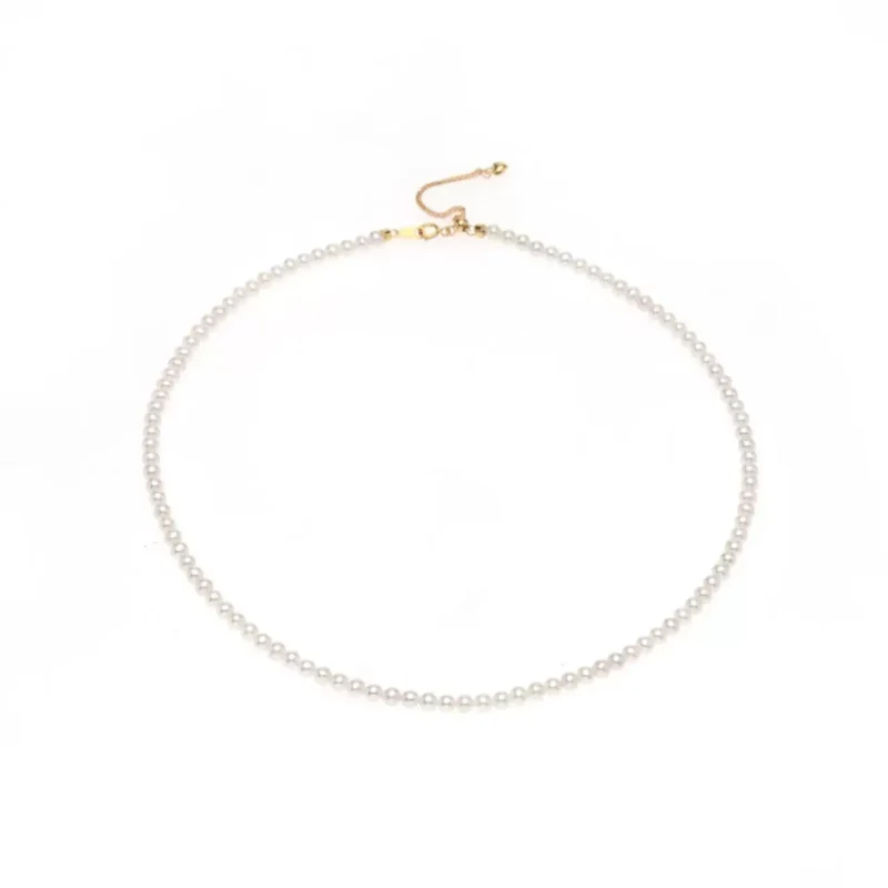 【禧物社】红桥珍珠 淡水AK3-4经典baby珍珠串链项链925银百搭