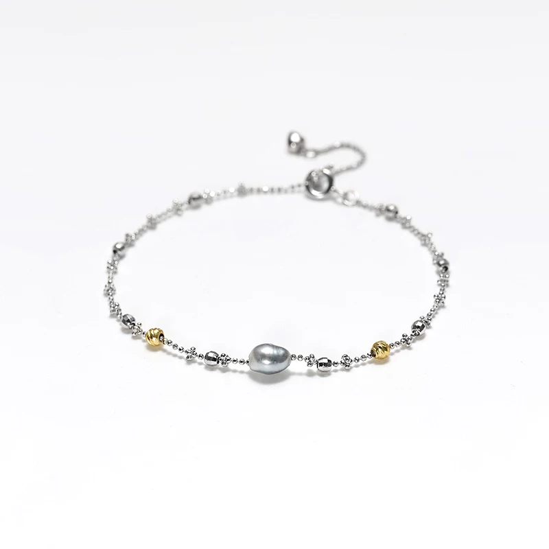 O1CN01zRHx8p2FOWBxQ6pVO_3085518870.webp 【胡可推荐】红桥珍珠 海水大溪地客旭keshi设计款手链s925银